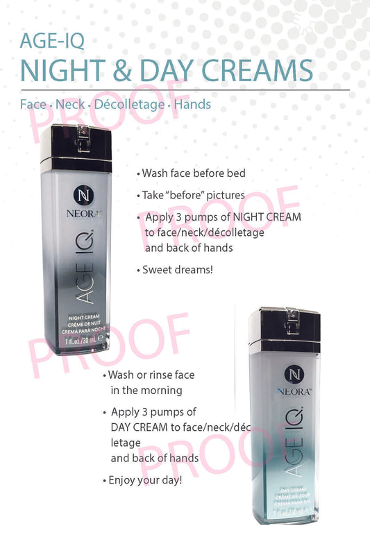 Night & Day Creams, Cleanser- 25 Cards/pack