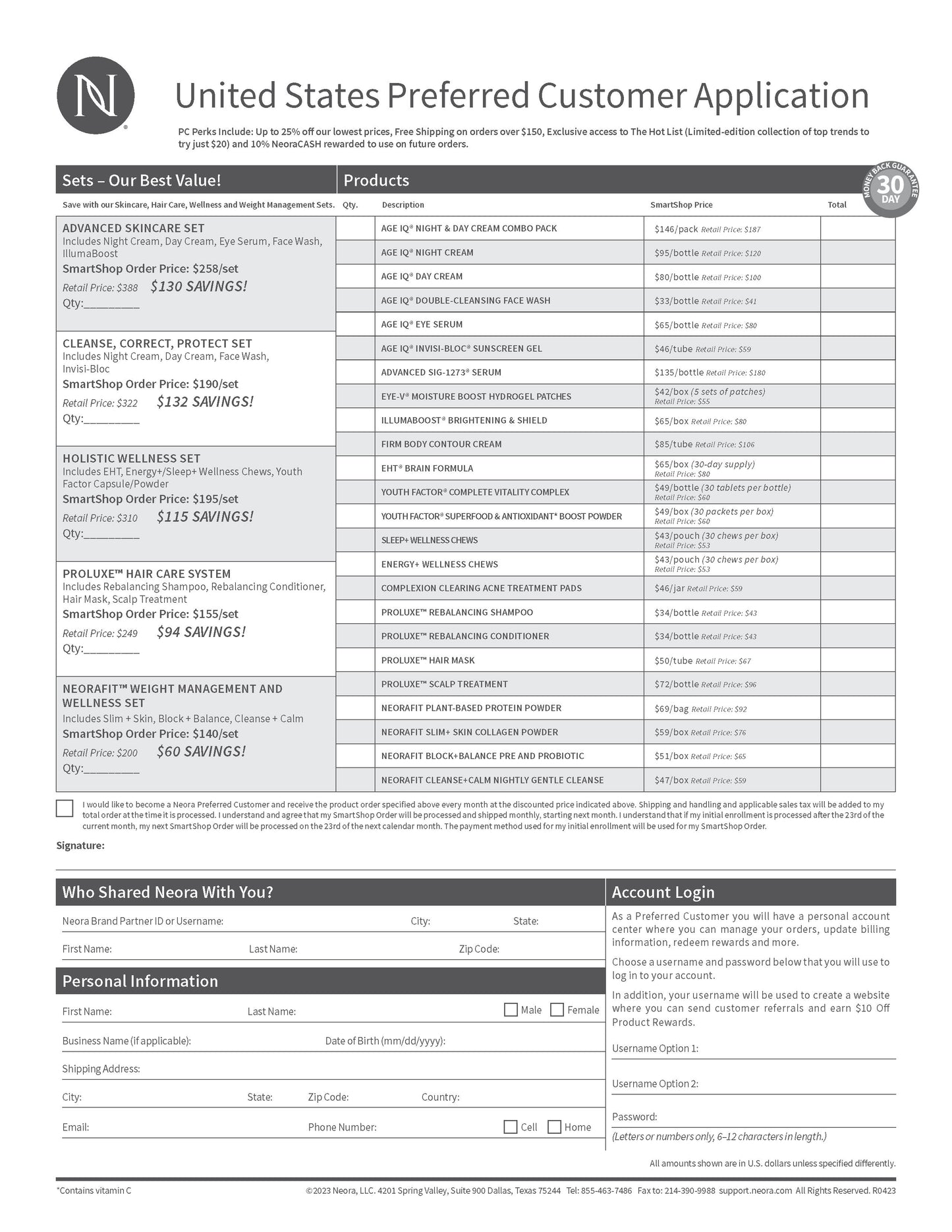 PC Order Forms - 25 Sheet Tearpad