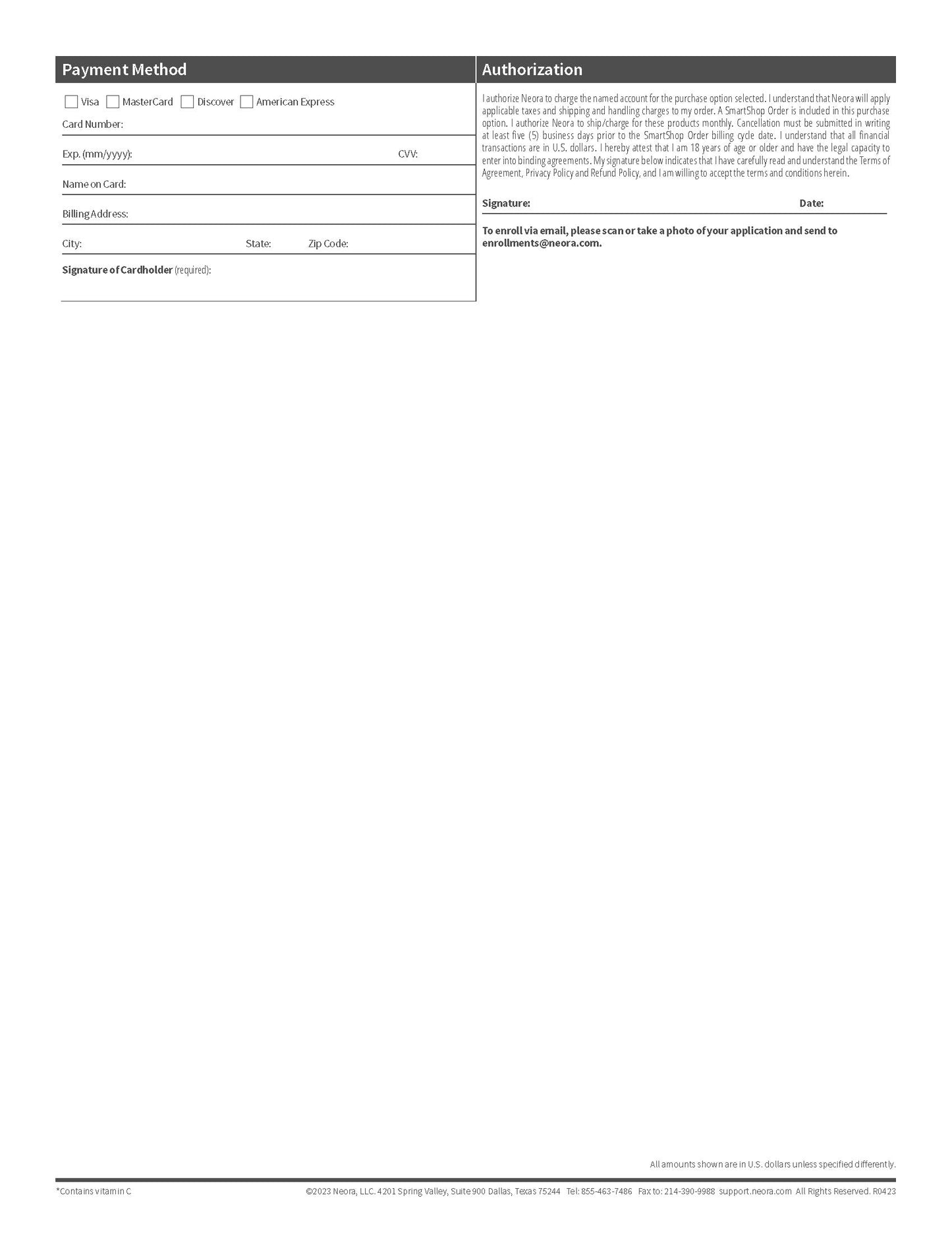 PC Order Forms - 25 Sheet Tearpad