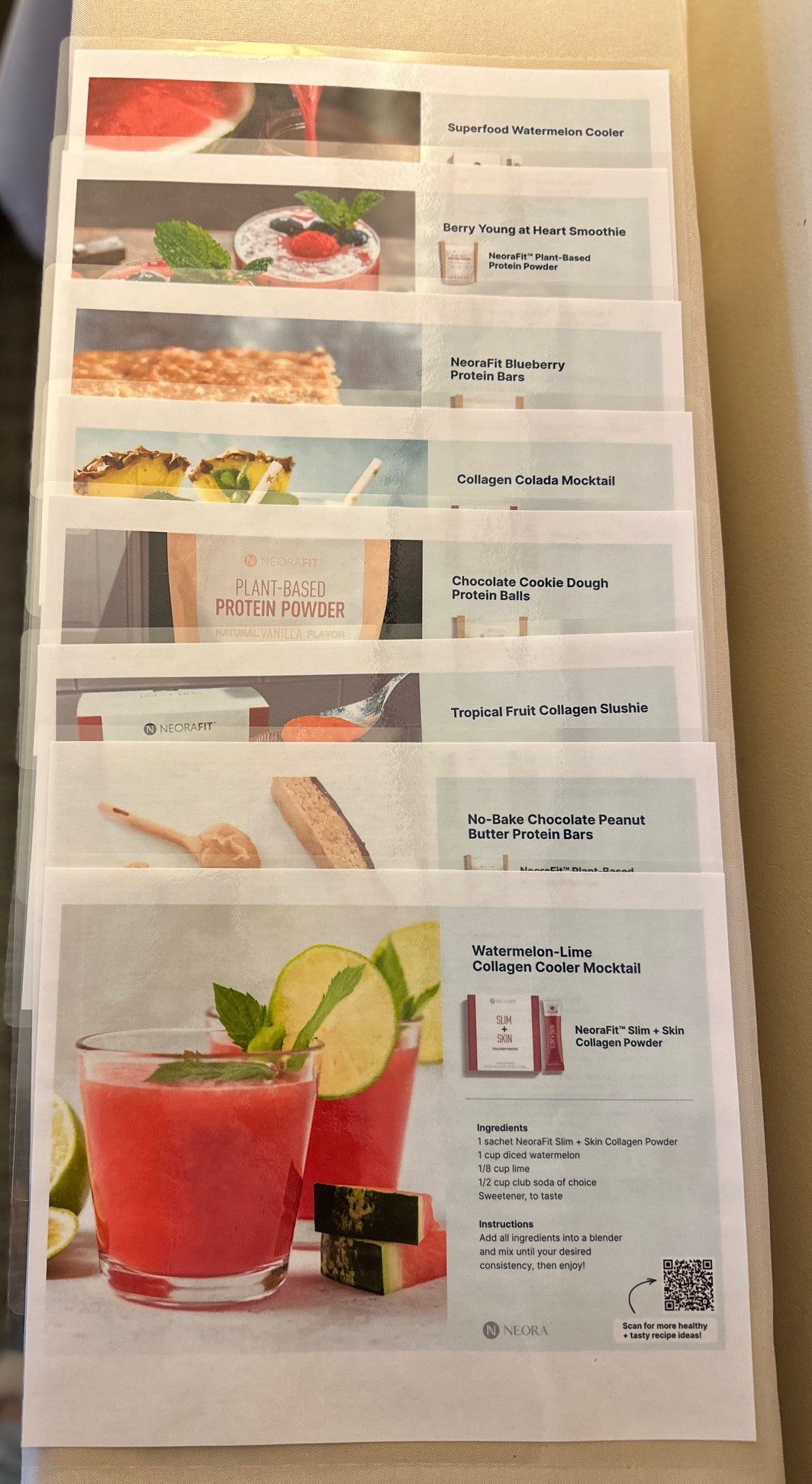 Laminated Product Recipe Signs